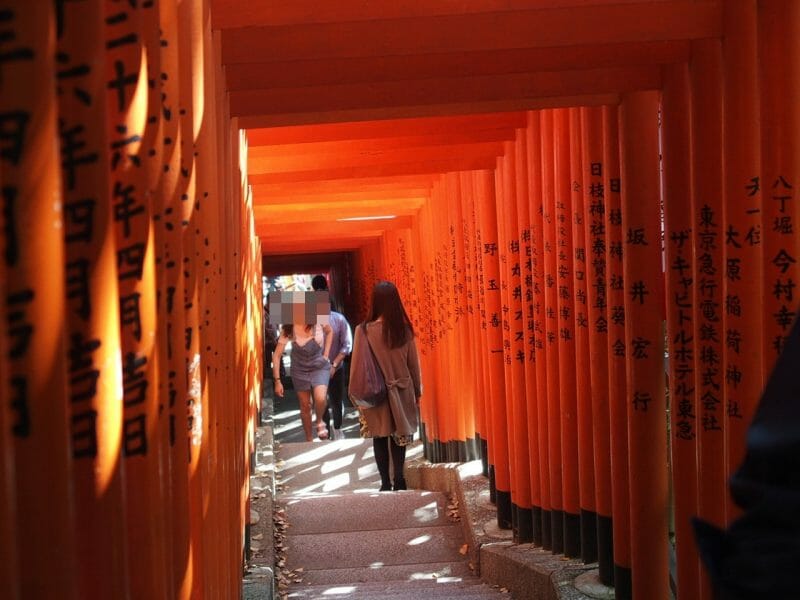 赤坂山王日枝神社の鳥居参道