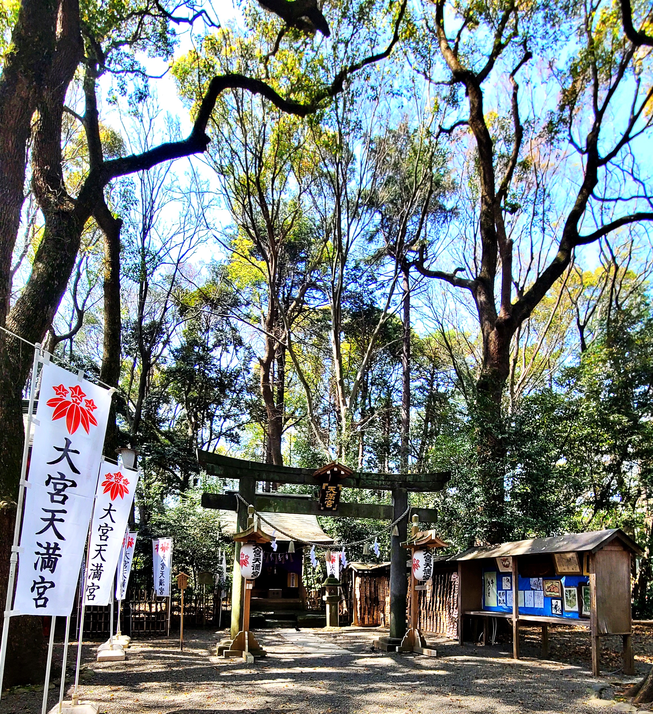 大宮八幡宮境内にある大宮天満宮