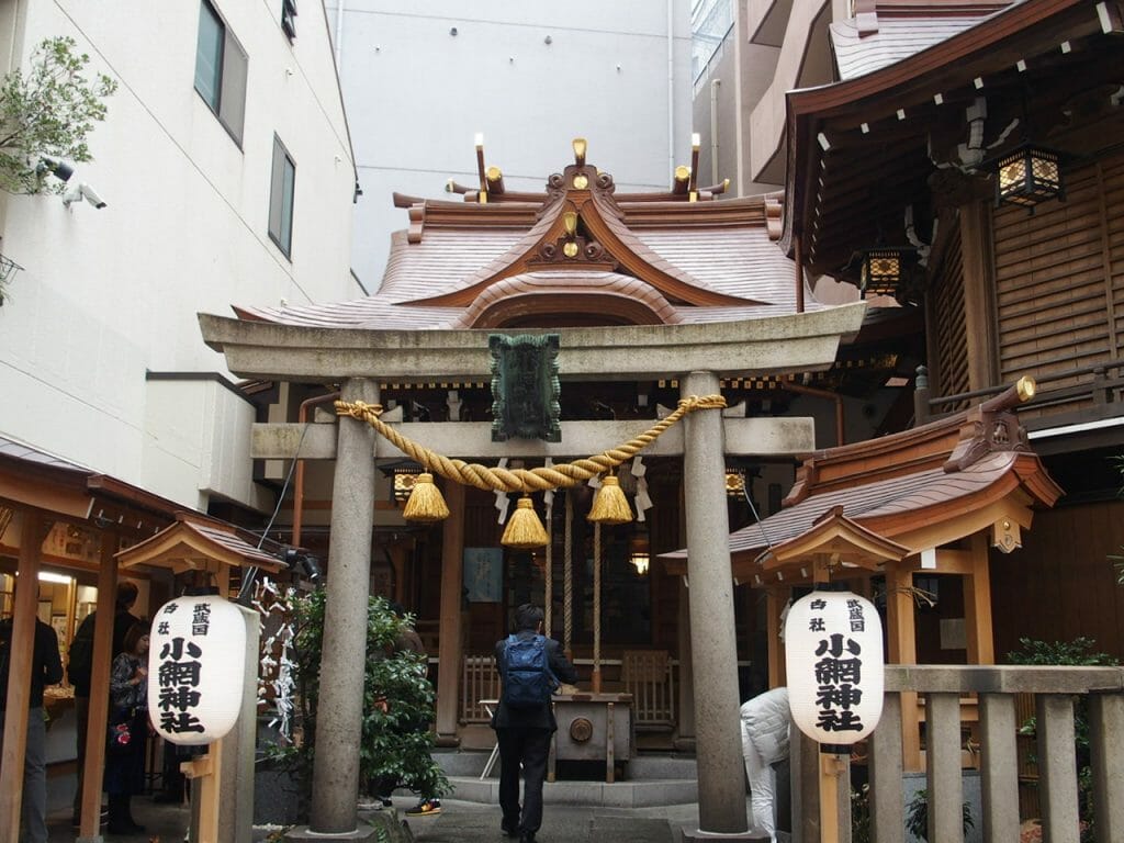 日本橋七福神の福禄寿様がいらっしゃる小網神社