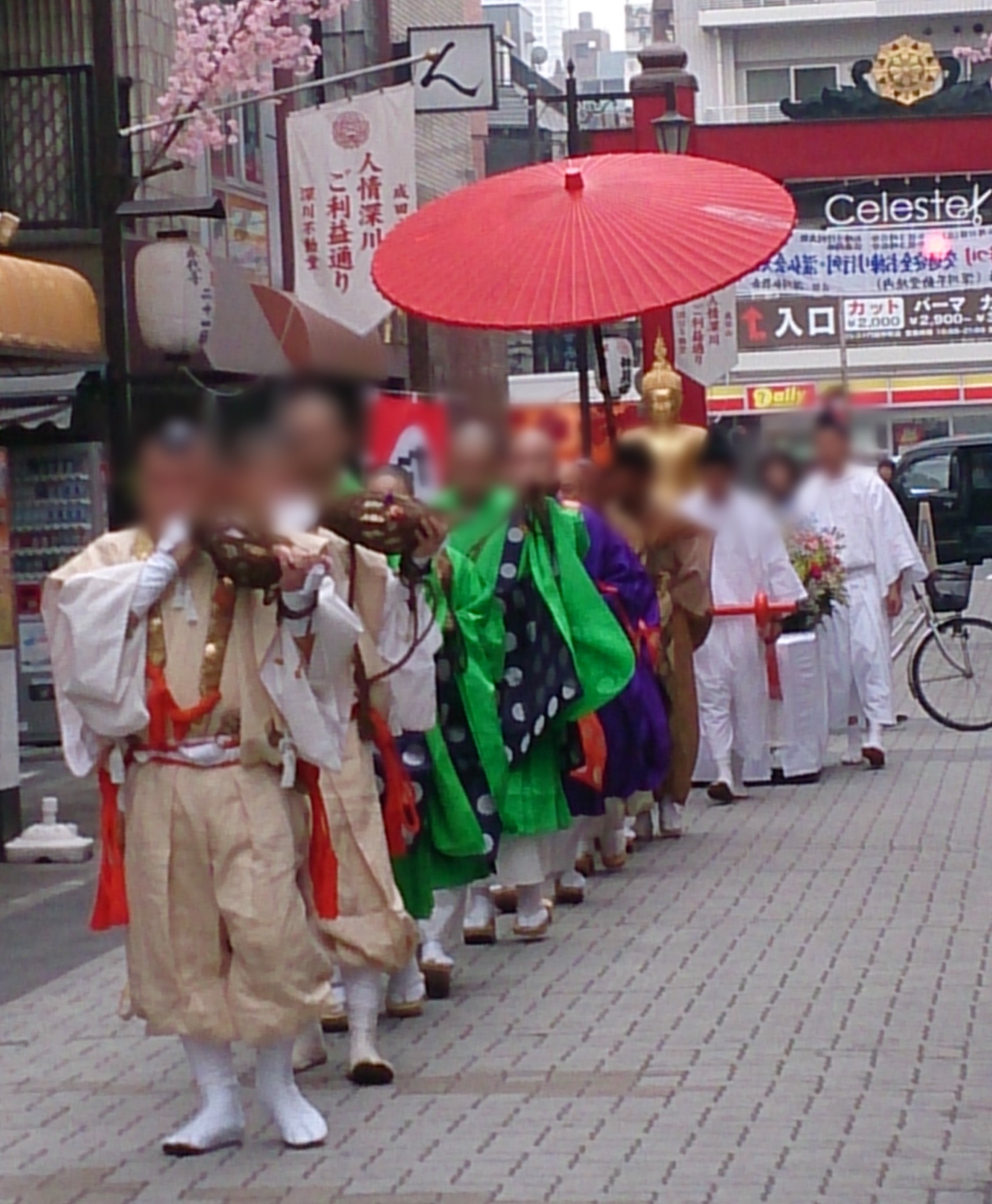 深川不動堂の花祭り