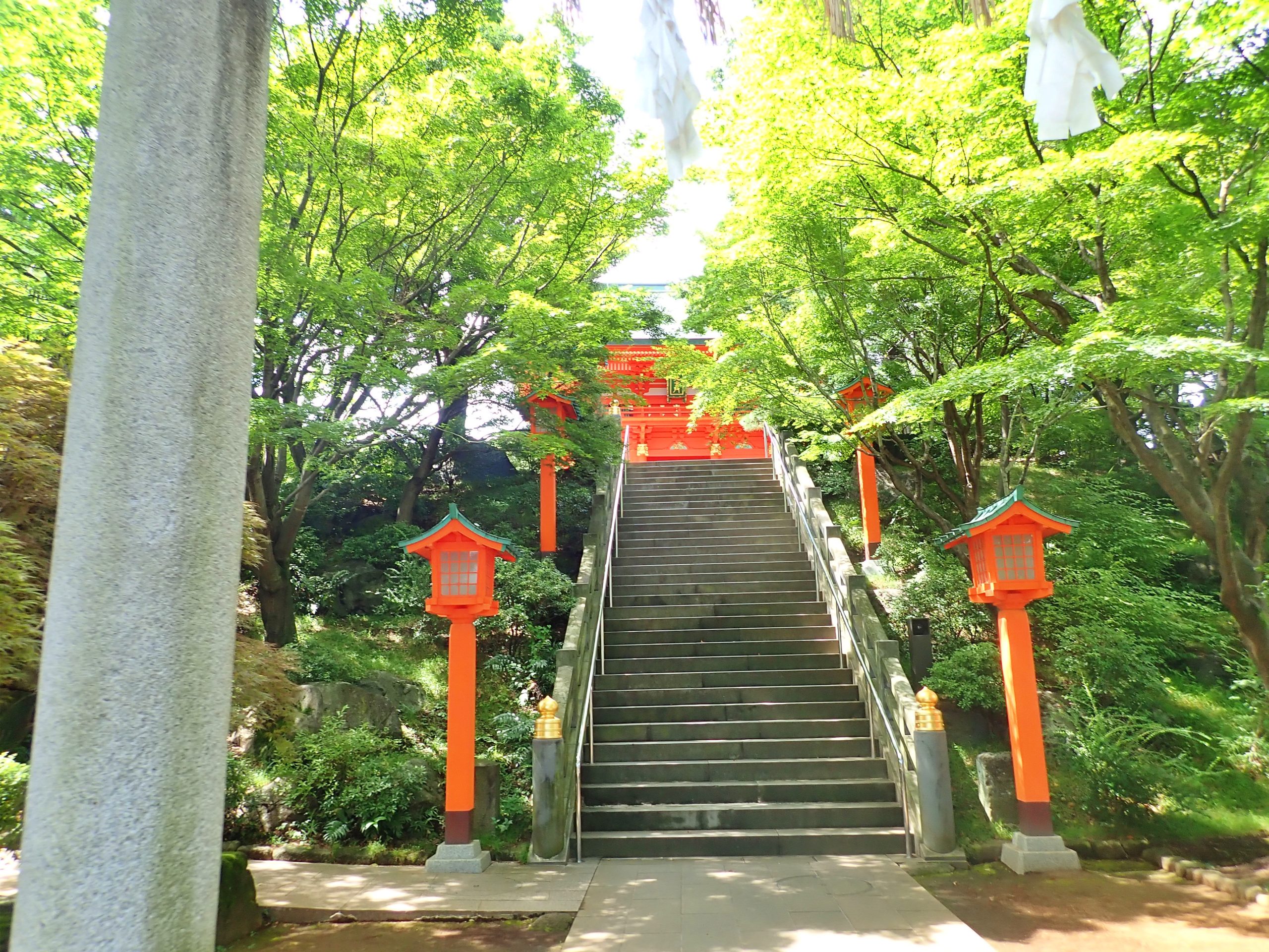 穴八幡宮の参道