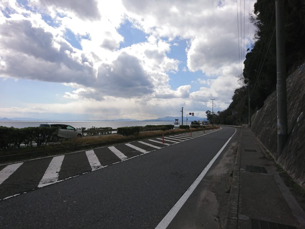 白鬚神社への道のり