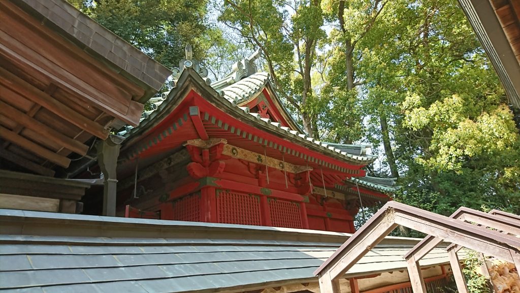 川越氷川神社の境内にある八坂神社