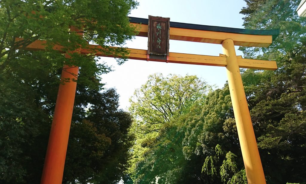 川越氷川神社の大鳥居