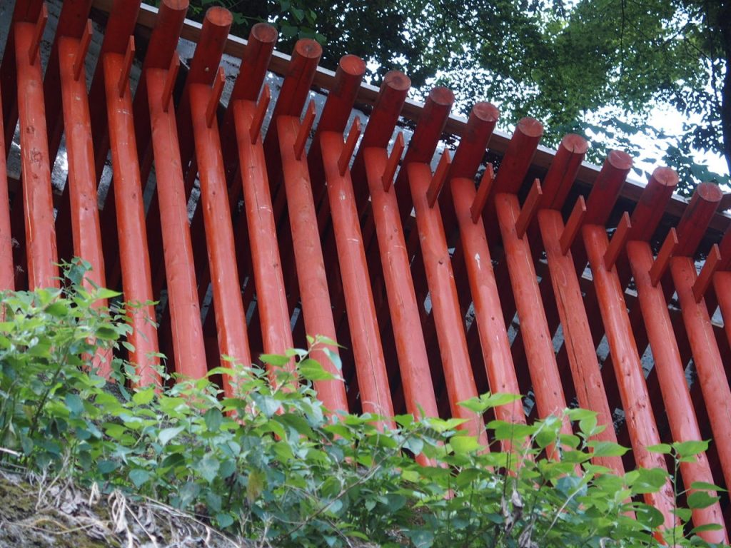 津和野の太鼓谷稲成神社の千本鳥居