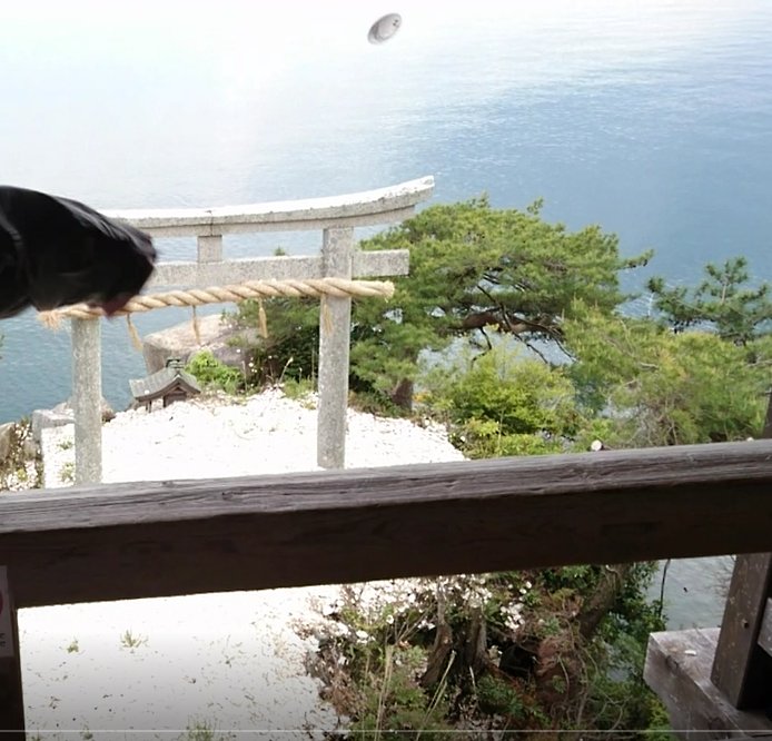 竹生島の都久夫須麻神社にある竜神拝所