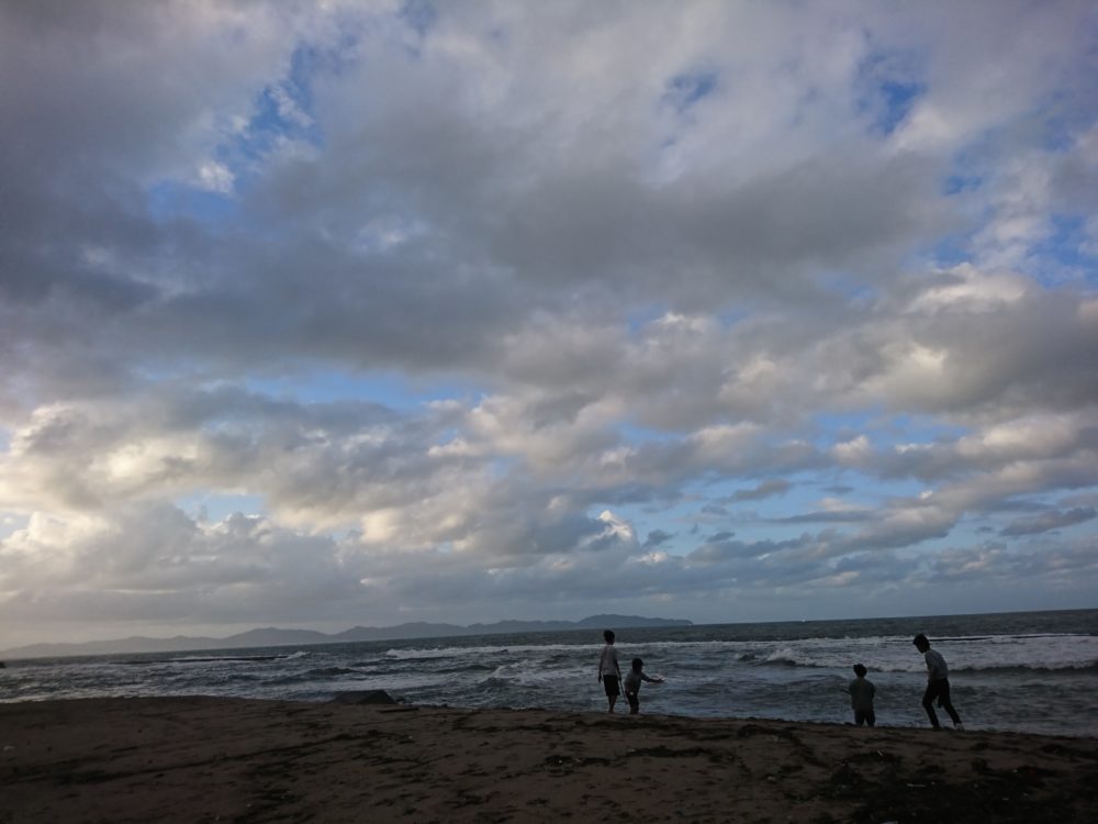 皆生温泉の海水浴場