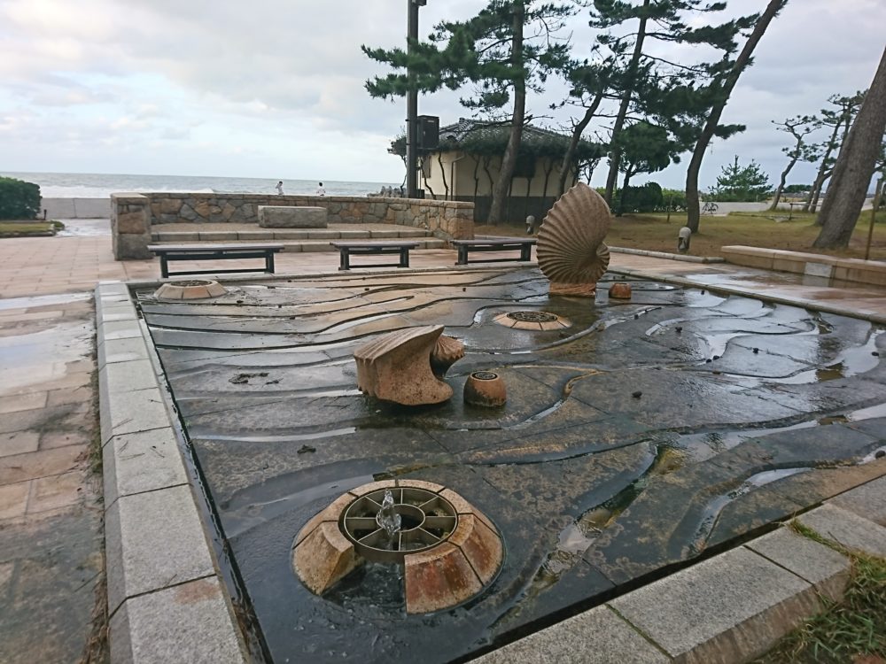 皆生温泉の海水浴場