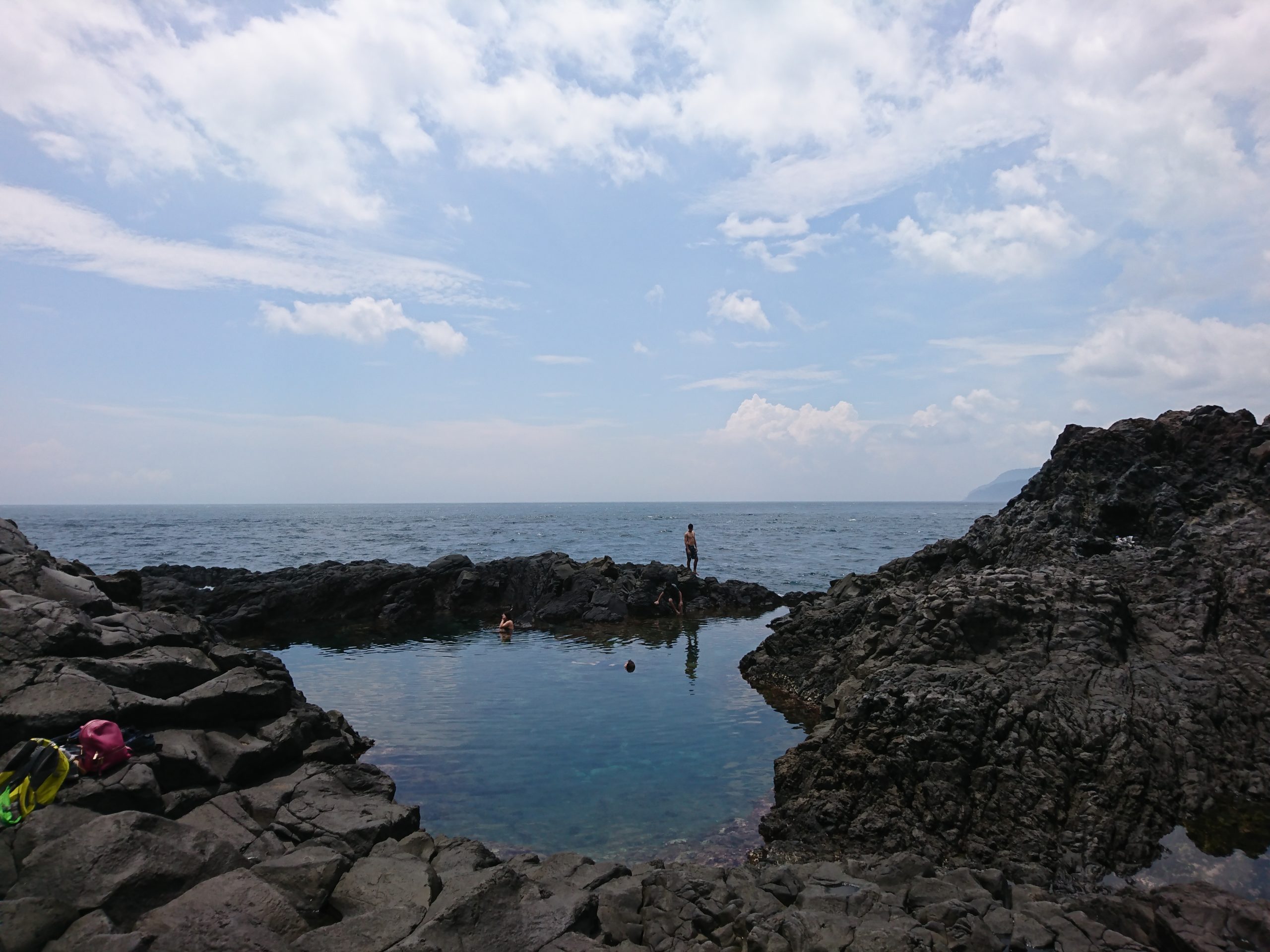 城ヶ崎海岸、橋立のつり橋の近くにある大淀、小淀